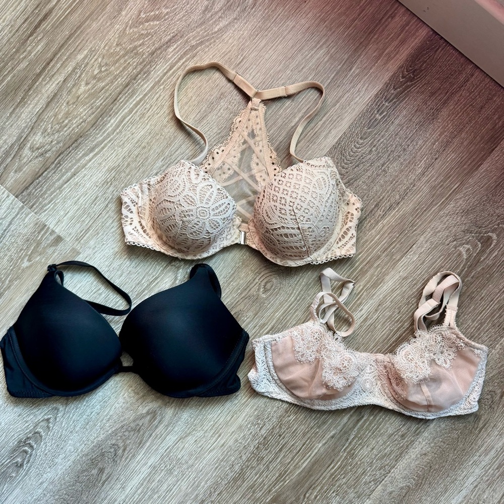 3pc Victoria’s Secret Bra Bundle Dream Angels Very Sexy - 32C